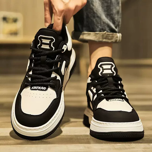 New Large Size Men's Shoes 46 Low-Top Breathable Casual Shoes 47 Widened and Enlarged 48 American Style 50 Panda Sneakers 49 Trendy Shoes