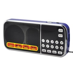 国境を越えたFM/カードラジオ手動FM選択ステーション小型スピーカー