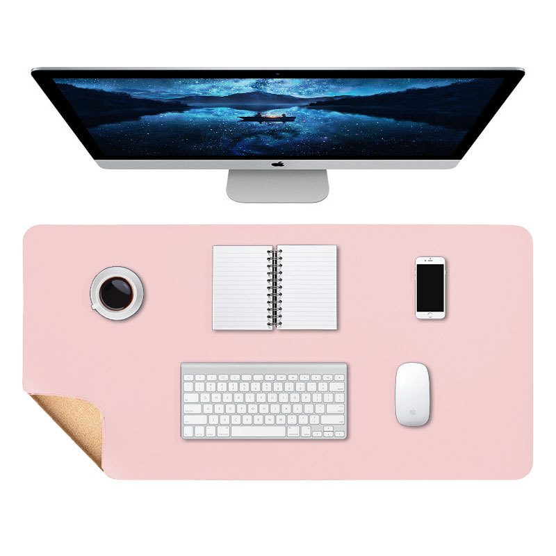 Mesa de té de gran tamaño alfombrilla de ratón de gran tamaño de corcho alfombrilla de ratón de cuero estera de mesa de oficina estudiante grande almohadilla de escritura