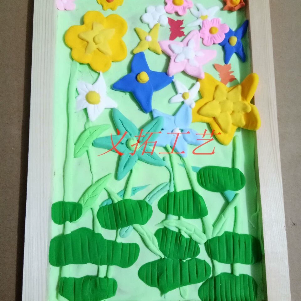  Ultra light clay for kindergarten, art photo frame, DIY, with snowflakes