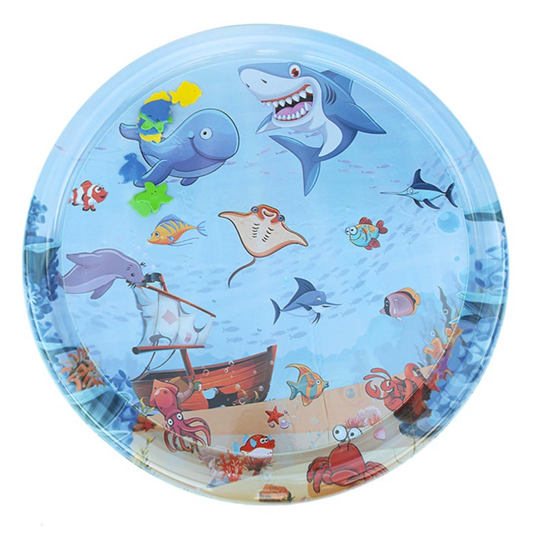 В наличии Детский надувной коврик для воды Pat Детская игрушка утолщенный коврик для скалолазания Водный коврик Впрыск воды в океан Осьминог Pat Mat