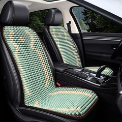 カーシートクッション、夏用通気クールクッション、車用ユニバーサル夏用通気性とクールなウエストシングルシート3点セット