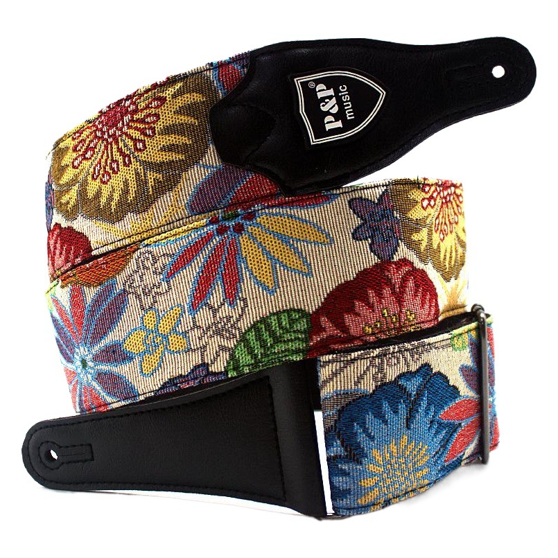 Correa DE LA GUITARRA bordado algodón engrosada ensanchado bajo Universal fábrica 26,25 ancho Amazon Venta caliente en stock
