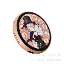 跨境电商TK智能电子吧唧动态显示高清图片视频动漫周边吃谷神器