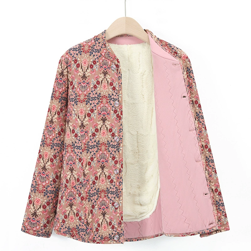 Люди среднего и пожилого возраста осенняя и зимняя одежда маленькая хлопчатобумажная одежда женская мама хлопковая куртка бабушка зимой