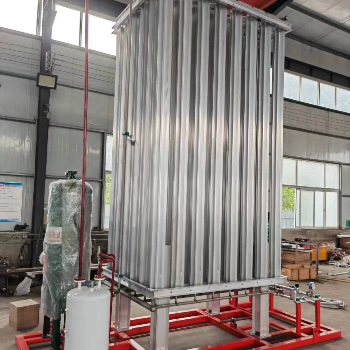 Установка для газификации, блок регулятора давления для газификации аммиака, интегрированный блок, блок с предохранительным клапаном.