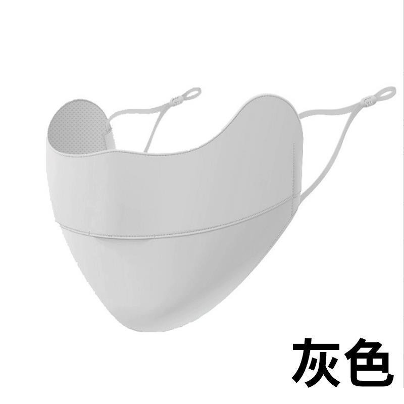 2025春夏薄款UPF500+冰丝防晒口罩狐型加大冰感透气护眼角7A抑菌|undefined