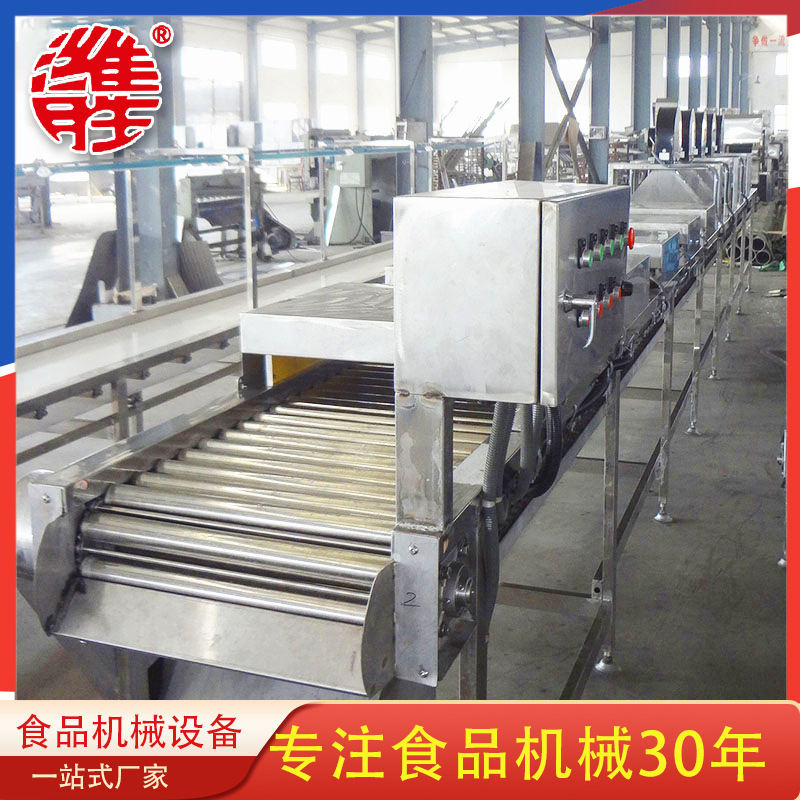 商用不锈钢全自动红外线风干输送带设备 地瓜清洗风干输送带设备