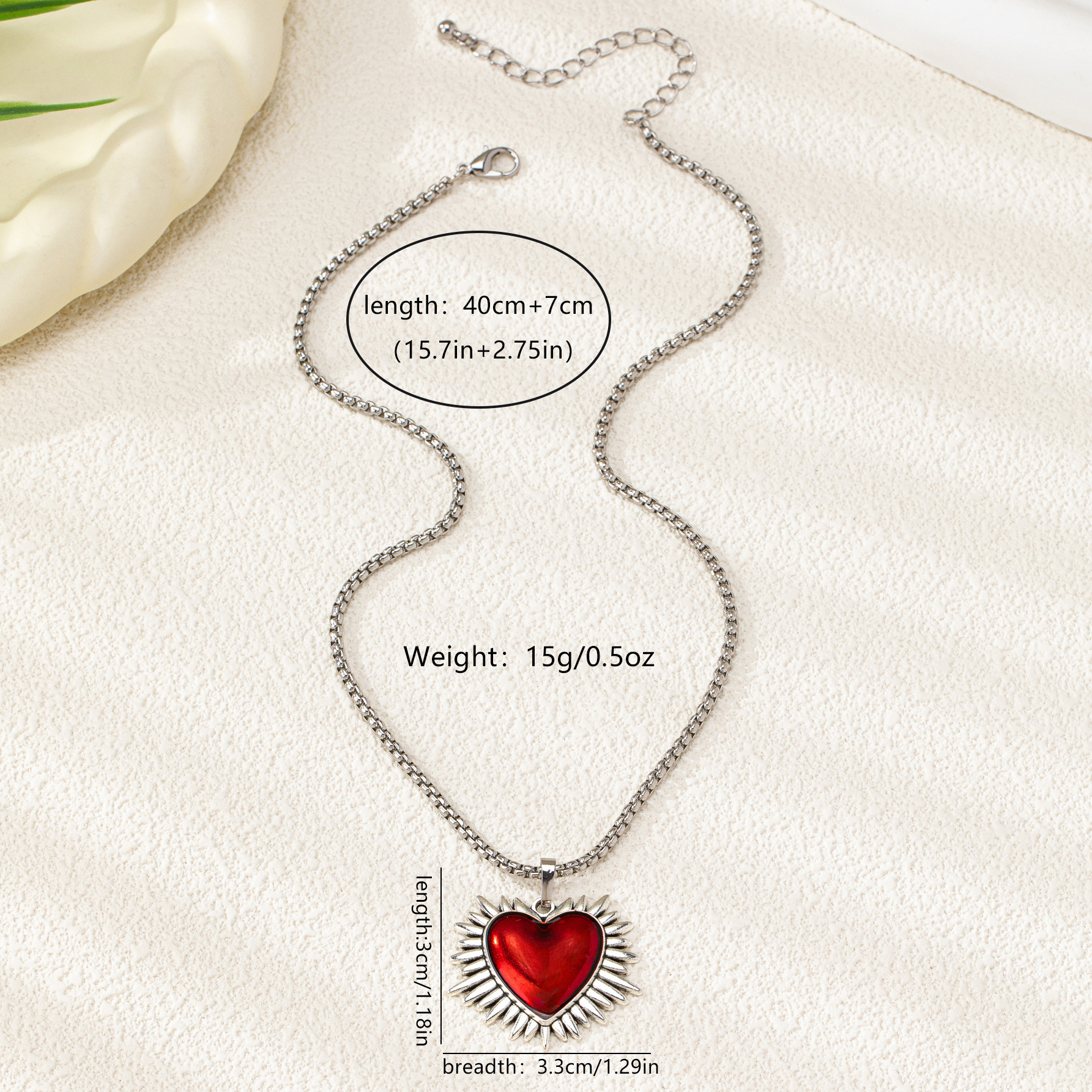 Pendant Necklace Classification Alloy Chain Material Classic Style Heart Shape Alloy Chain-free Pendant Necklaces Wholesale