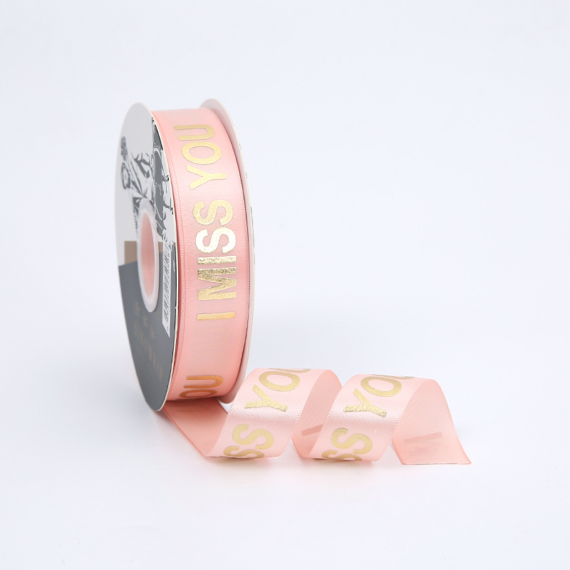 2,5 cm Inglés hilo bronceado cinta flor embalaje cinta pastel arco Correa caja de regalo cinta de poliéster