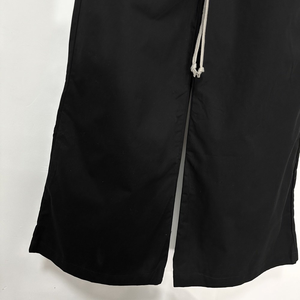 Dark Slogan Embroidered Silk Twill Wide Leg Straight Leg Loose Trousers mid Waist Long Pants Non-Stretch Care_mkmklike.com