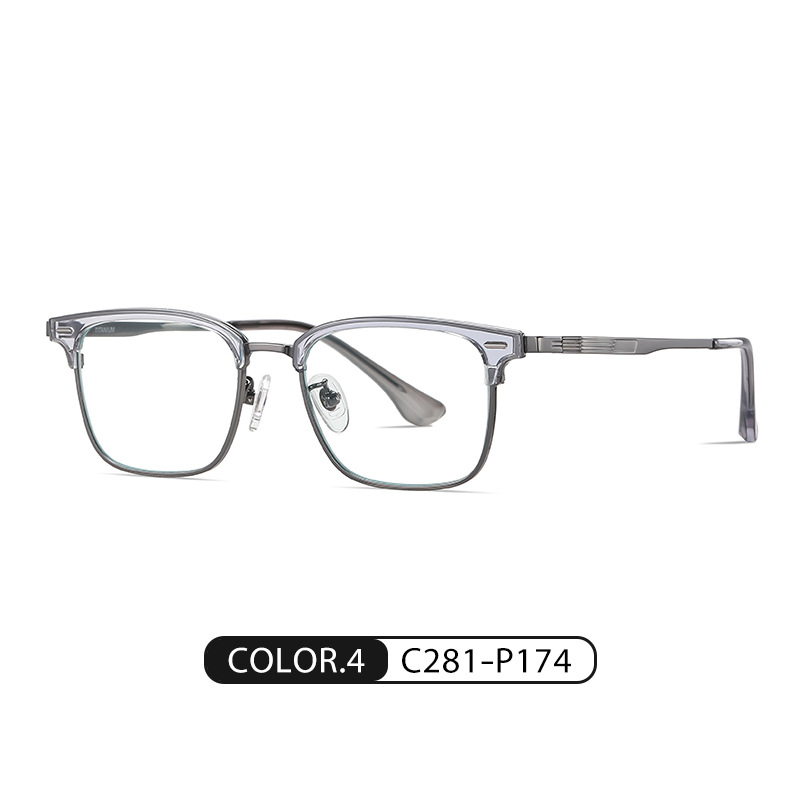 ST6206 moda caja de gafas anti-Luz Azul gafas de titanio puro Nuevo Marco hombres y mujeres pueden ser equipados con gafas lisas de miopía