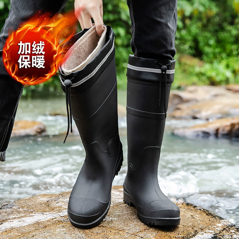 Фархат утолщенный стальной наконечник дождевой сапоги противоударный удар