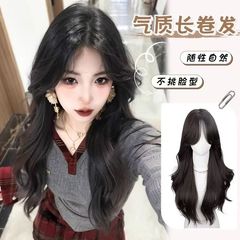 假发套女长发日常新款中分大波浪长卷发时尚仿真发整顶式全头套女