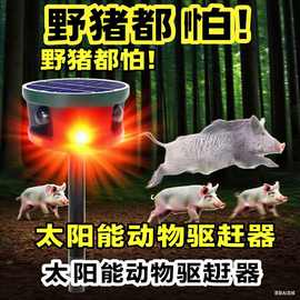 360°感应太阳能驱野兽野猪神器 动物驱赶器 驱兽器 驱兽灯驱鸟器