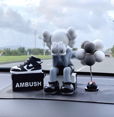 Car perfume men's special car interior decoration ornaments personalized creative kaws Cows doll car decoration