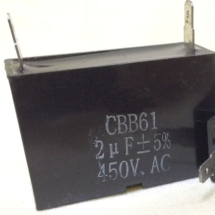 CBB61 Металлизированная полипропиленовая пленка Диэлектрический конденсатор Конденсатор холодильника