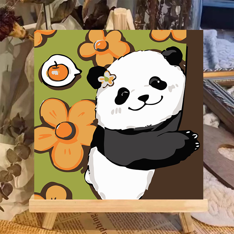 Pintura al óleo digital animal 20 * 20 dibujos animados pintados a mano para curar la pintura pintada a mano pintada al por mayor pintada a mano image 8