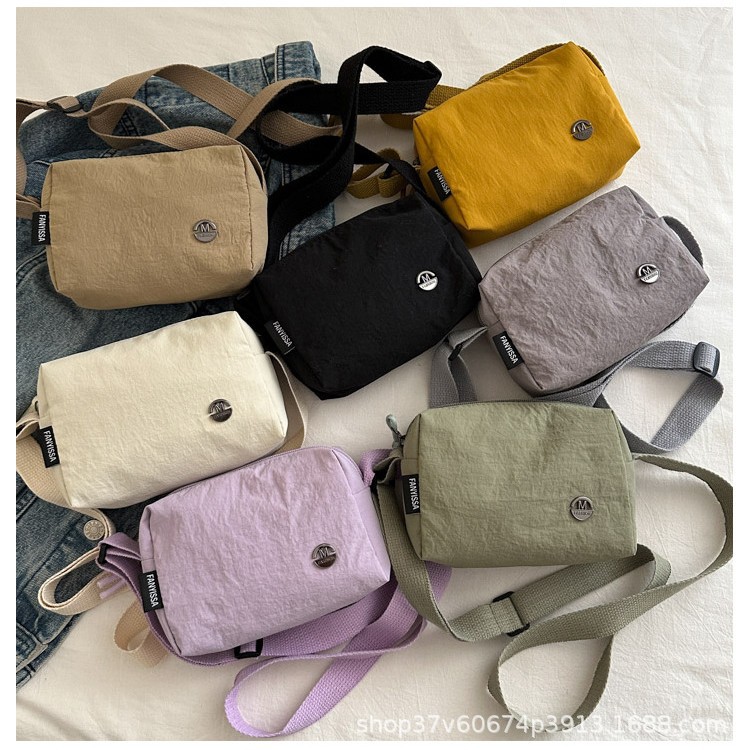 Crossbody Bag for Women, Lightweight Commuter Small Shoulder Bag, Japanese-Style Workwear Single Shoulder Bag, Simple Solid Color Sports Waist Bag, Casual Chest Bag