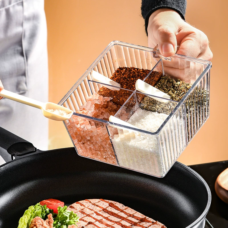 Анхуй монгольская приправная коробка Домашняя кухонная канцелярия высококлассное многофункциональное посудное хранение свет роскошь соль вкусы ткань склад пряности хранение коробка