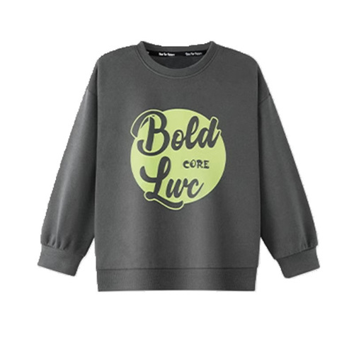 Children's boys' Korean-style spring outfit trendy hoodie 2024 new children's round neck stylish base top sporty fashionable clothes