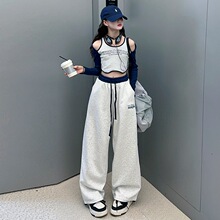 桔子虎爵士舞服装女少儿潮酷时髦露脐套装jazz女孩舞蹈服街舞潮服