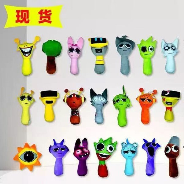 现货跨境新品 Sprunki Plush节奏盒子毛绒玩具玩偶娃娃游戏周边|undefined