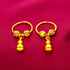 Vietnamese Sand Golden Earrings Gourd Earrings Earrot Earrings Live Sand Gold Jewelry Wholesale