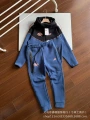 Blue-stitched Black