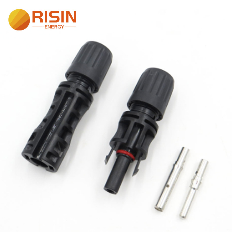 高质量PC绝缘MC4实心圆口铜棒10mm2太阳能电缆高电流承载能连接器