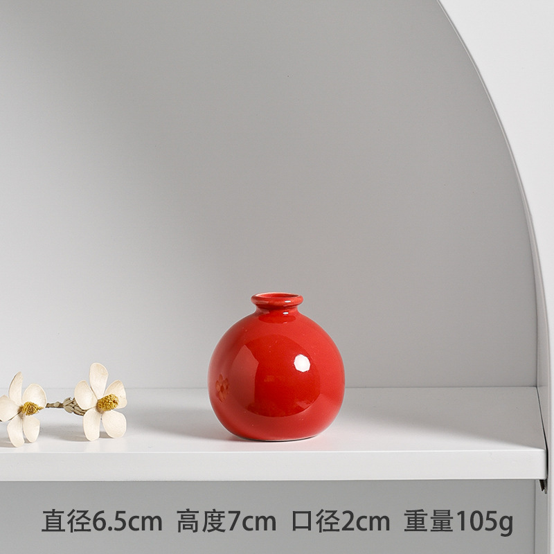 隆利陶磁器花瓶insシンプル日本式家庭客間玄関装飾ソフト装ドライフラワー水培花器|undefined
