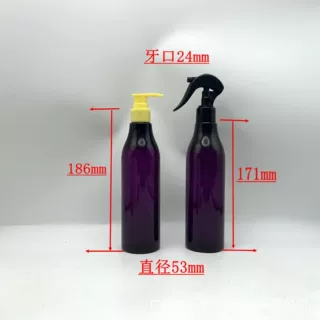 300毫升瘦高圆肩瓶 小老鼠细雾消毒喷雾瓶 发廊发胶瓶厨房清洁瓶
