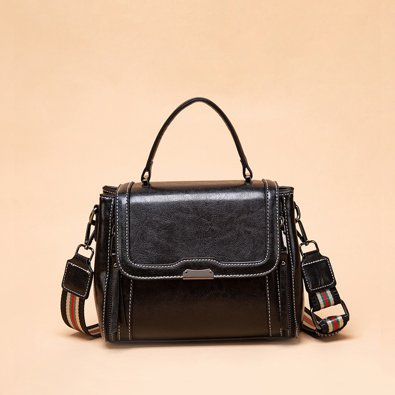 Cross-border Foreign Trade New Trendy French Niche Design Sense Foreign Style Retro Solid Color Shoulder Crossbody Bag for Women