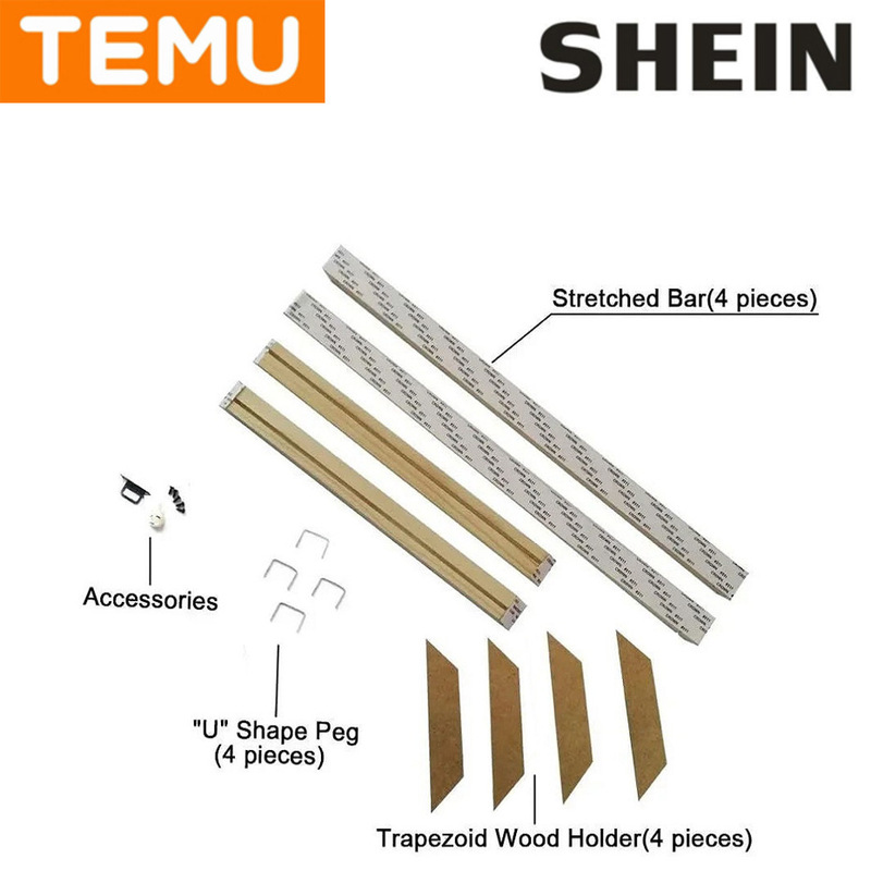 AliExpress Amazon shrimp skin for combination frame cross-border for DIY photo frame solid wood frame oil painting inner frame