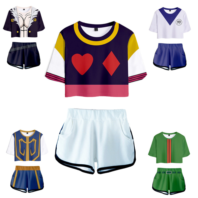 Qzlr Cardigan Isaac Netro Hunter Anime Jacket Women's Summer Casual Suit Cos Suit Short Sleeve