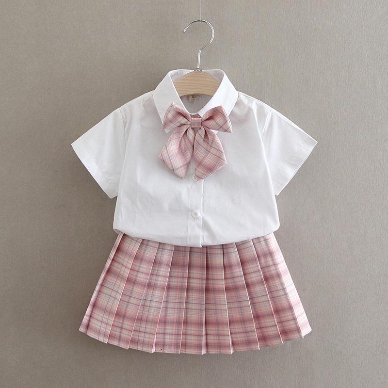 Children's Jk Uniform Girls' Academy Style Outfit Boys and Girls Choir Performance Clothing Kindergarten Graduation Photo Spring and Summer