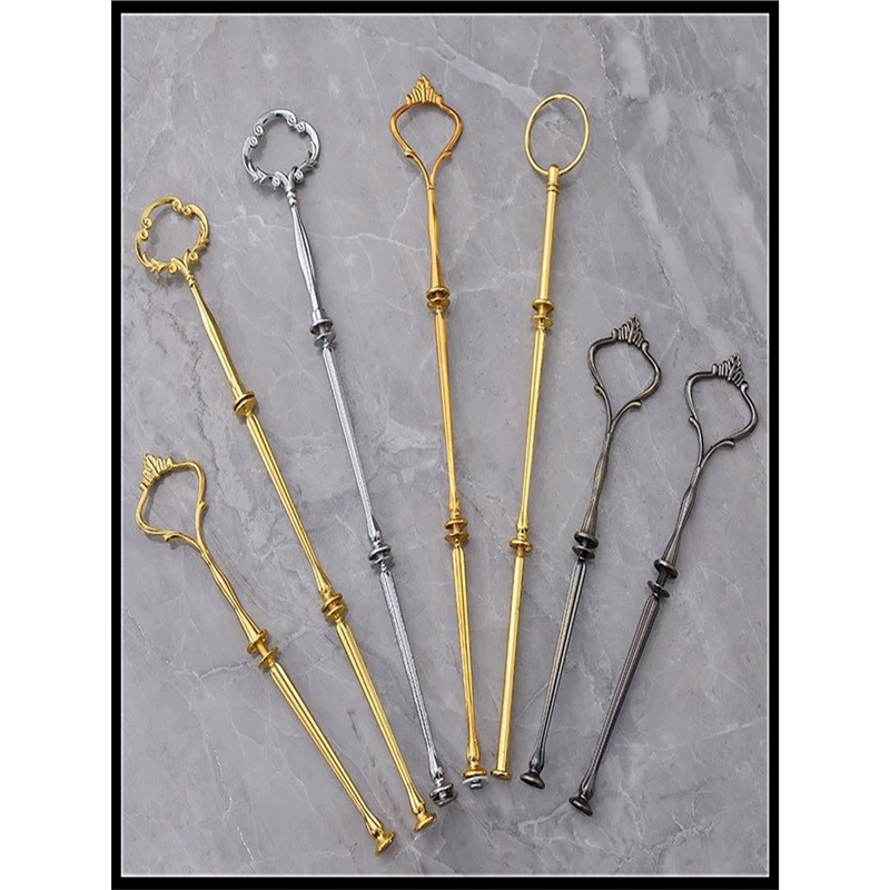 Three -layer fruit disk metal hanging rack cake dessert dessert ornaments electroplating accessories dry fruit disk double -layer snack bracket