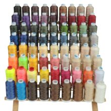 85色210D/3高强尼龙66邦迪线1500码4盎司TEX70 V69 Bonded Thread
