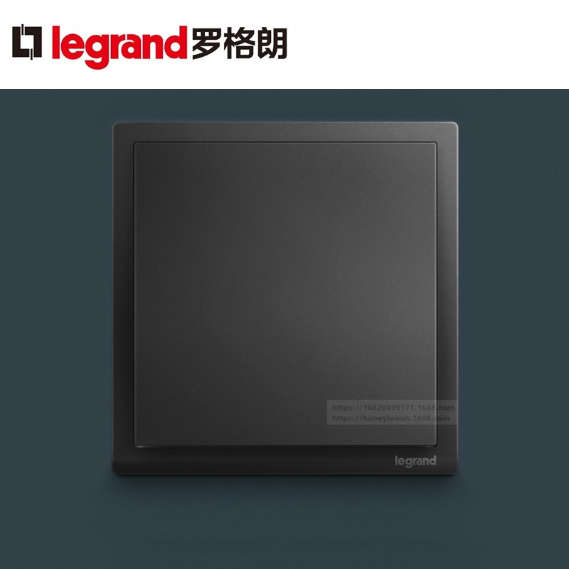 Legrand/罗格朗 朗淳系列 16A二位单控开关_碳素黑 EQ32/1/2C-C