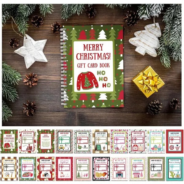 MERRY CHRISTMAS! GIFT CARD BOOK Hardcover & Durability Line|undefined