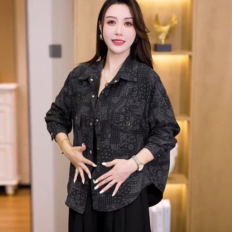 一件代发直播爆款时尚衬衫外套女2025春秋季新款洋气上衣长袖衬衣|undefined