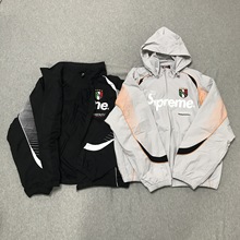 欧美DRILL机能风衣Track Jacket连帽夹克抽绳运动外套足球冲锋衣