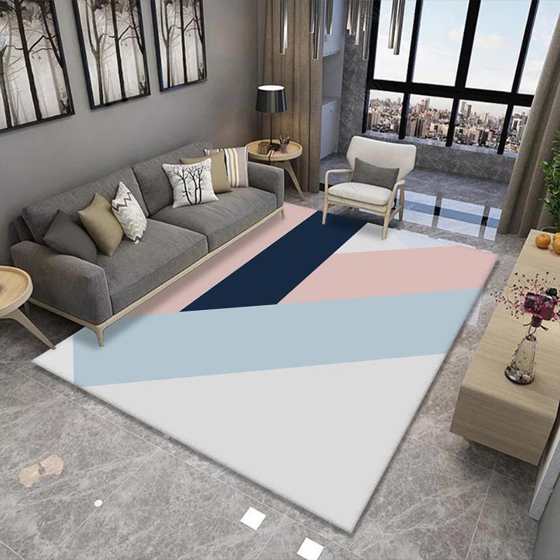 Alfombra de estilo europeo sala de estar simple moderna mesa de café americana dormitorio manta de cama completa manta de noche de estilo nórdico