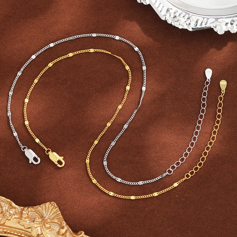 Cadena de pie de playa de plata esterlina para mujer S925, cadena de pie de playa de verano para estudiantes japoneses y coreanos, accesorios de pie simples y de moda de todo fósforo