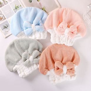 Popular Dry Hair Cap, Absorbent Shower Cap for Women, Super Quick-Drying, Cute Dry Hair Towel, Hair Washing Bow, Turban Wholesale