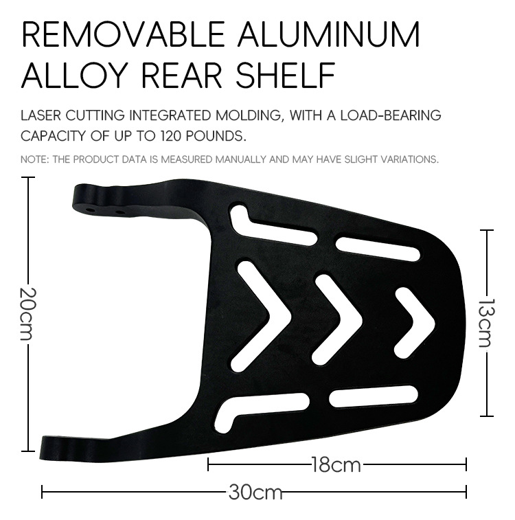 Motorcycle folding backrest for Graystone 250CVT, Flash 250V/300, and Wuxi CU625; foldable rack modification parts