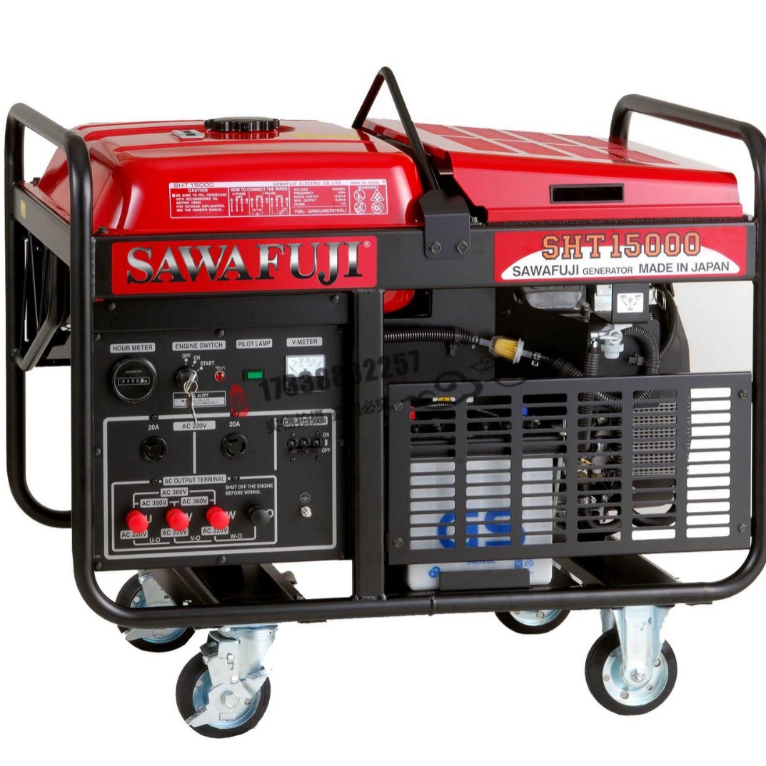10KW泽藤本田汽油发电机组11KVA汽油发电机SAWAFUJI进口SH13000HA