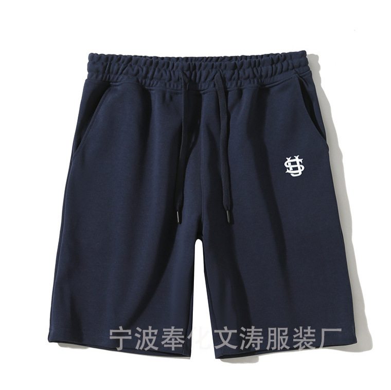 European and American Amazon 2025 Spring Small Logo Embroidery Unisex Couple Street Casual Pants Loose Y2K Hip-Hop Five-Point Pants