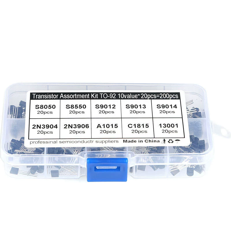 10 спецификаций, 200 триодных транзисторов, комплект компонентов TO-92 13001 S9013 S9014