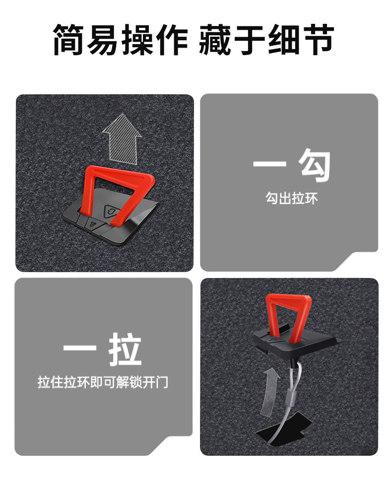 Suitable for Tesla's New Version Model Y/Yl Rear Door Emergency Pull Mechanical Unlocking Switch Wholesale